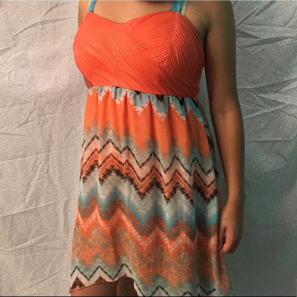 neon colored dress